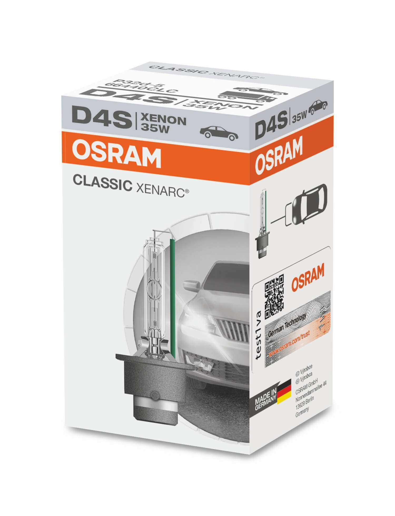 OSRAM D4S 12V+24V 35W P32d-5 Classic 1ΤΜΧ